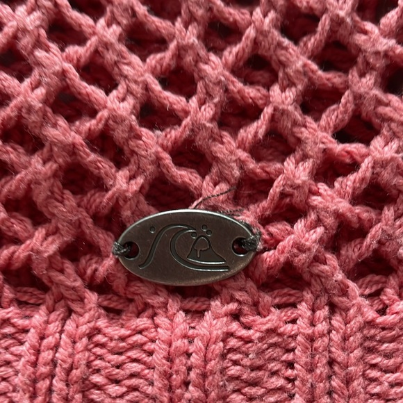 Cotton fishnet sweater with 3/4 length sleeves . - Picture 2 of 3